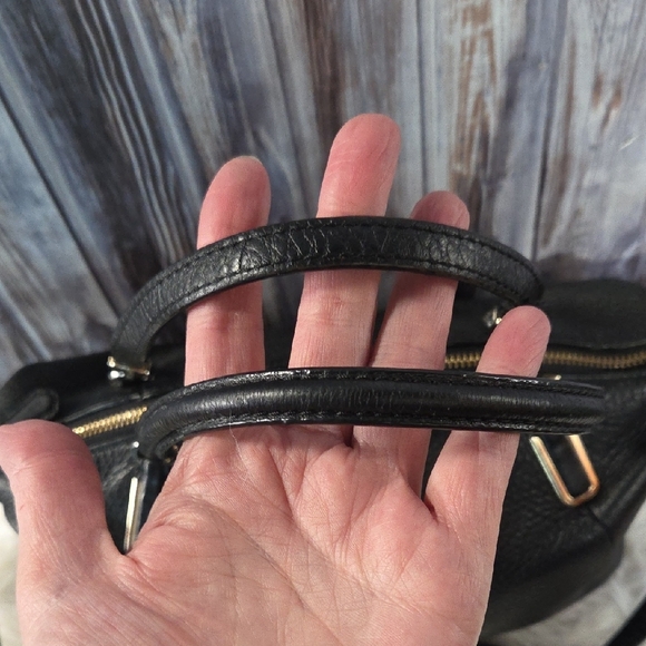 Coach Kelsey Black Pebbled Leather Satchel Vintage - Picture 2 of 11